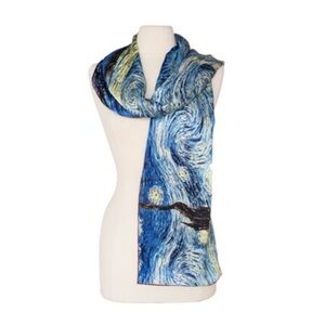 Starry Night Silk Scarf